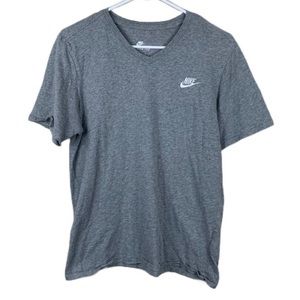 Nike Heather grey t-shirt with embroidered nike symbol